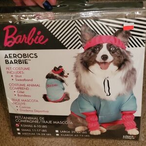 Aerobics Barbie Pet Dog Halloween Costume Outfit XS